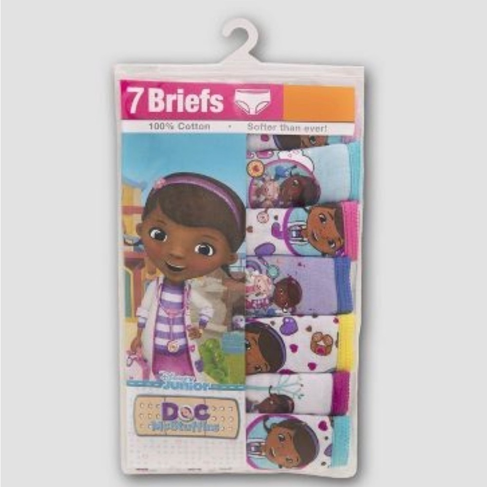 GIRLS' Doc McStuffins 7pk Underwear Size 8 - Picture 2 of 4